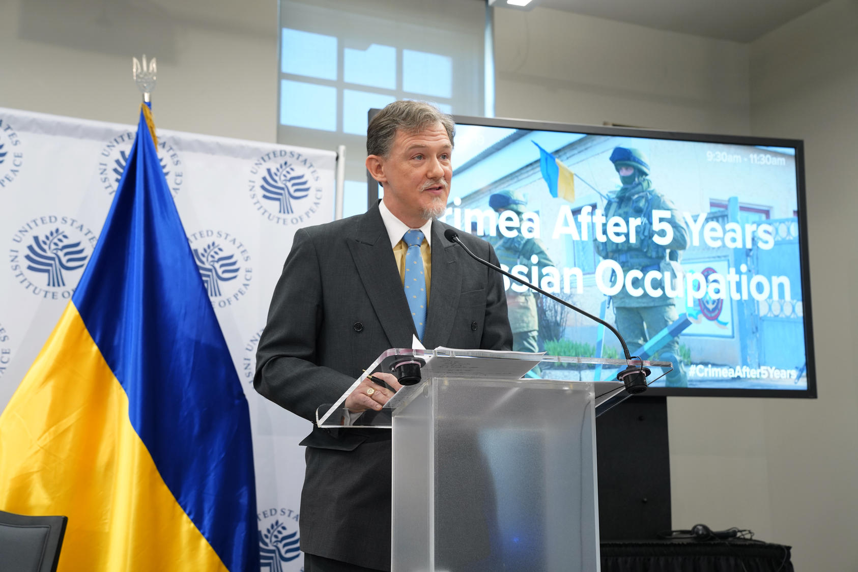 George Kent Deputy Assistant Secretary, Bureau of European and Eurasian Affairs, U.S. Department of State, speaks at the U.S. Institute of Peace, March 20, 2019. 