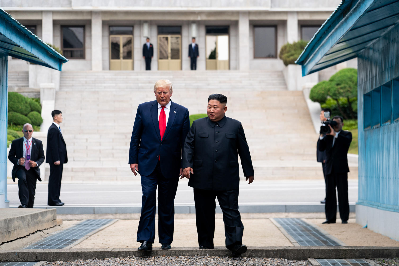 President Donald Trump and North Korea’s Kim Jong Un meet for the third time, Sunday, following their initial summit in Singapore in 2018, and a meeting they cut short in disagreement in February in Hanoi. (Erin Schaff/The New York Times)