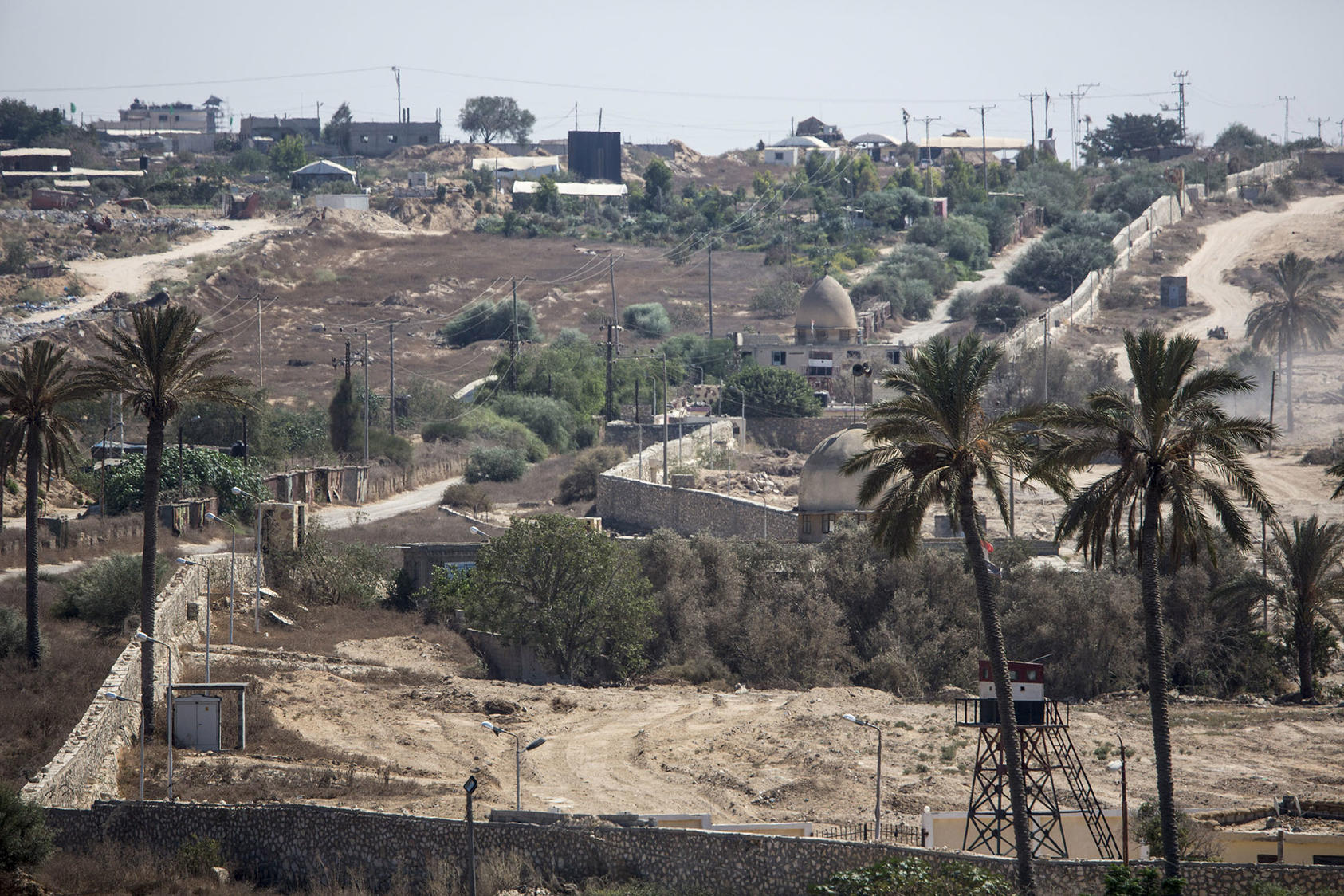 The border area with Egypt in Rafah, Gaza Strip, Sept. 19, 2015. (Wissam Nassar/The New York Times)