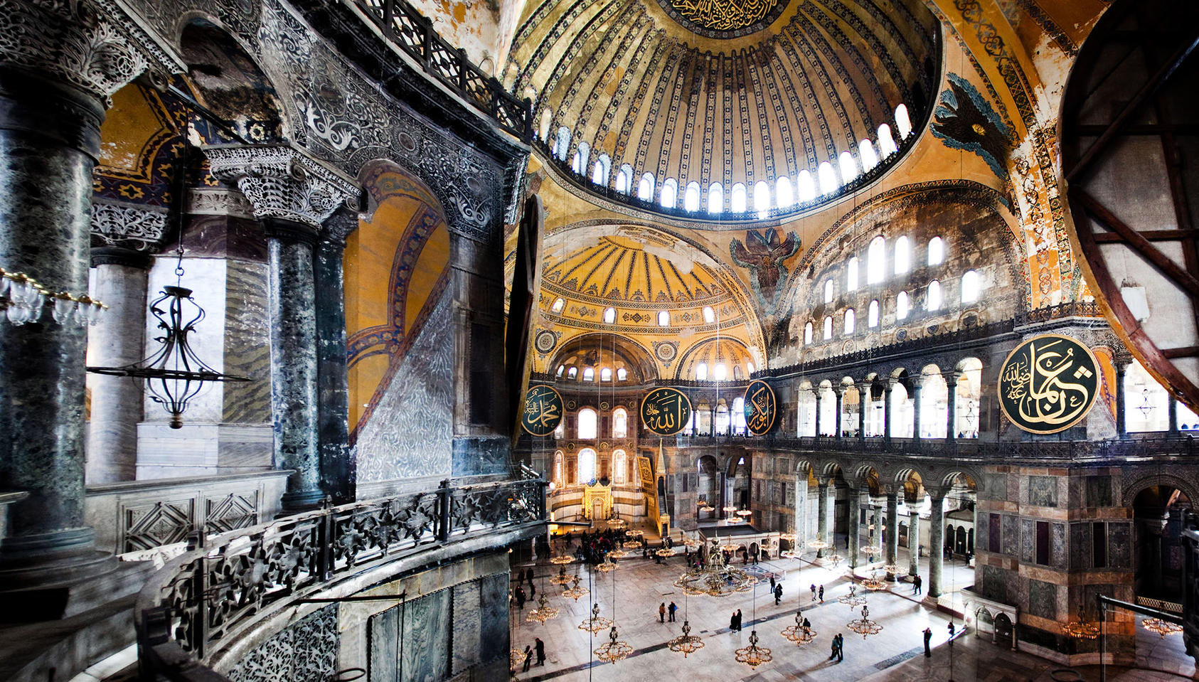 Hagia Sophia, the Byzantine cathedral in Istanbul, Turkey, on Nov. 26, 2011. Hagia Sophia’s rededication as a Muslim place of worship, after decades as a museum, threatens to cloak its extravagantly reverberant acoustics. (Piotr Redlinski/The New York Times)