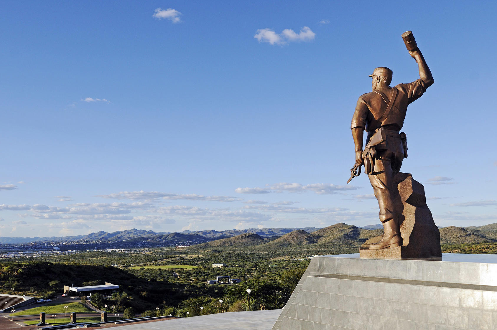 The Unknown Soldier statue, constructed by North Korea, at the Heroes’ Acre memorial near Windhoek, Namibia. (Oliver Gerhard/ Shutterstock)