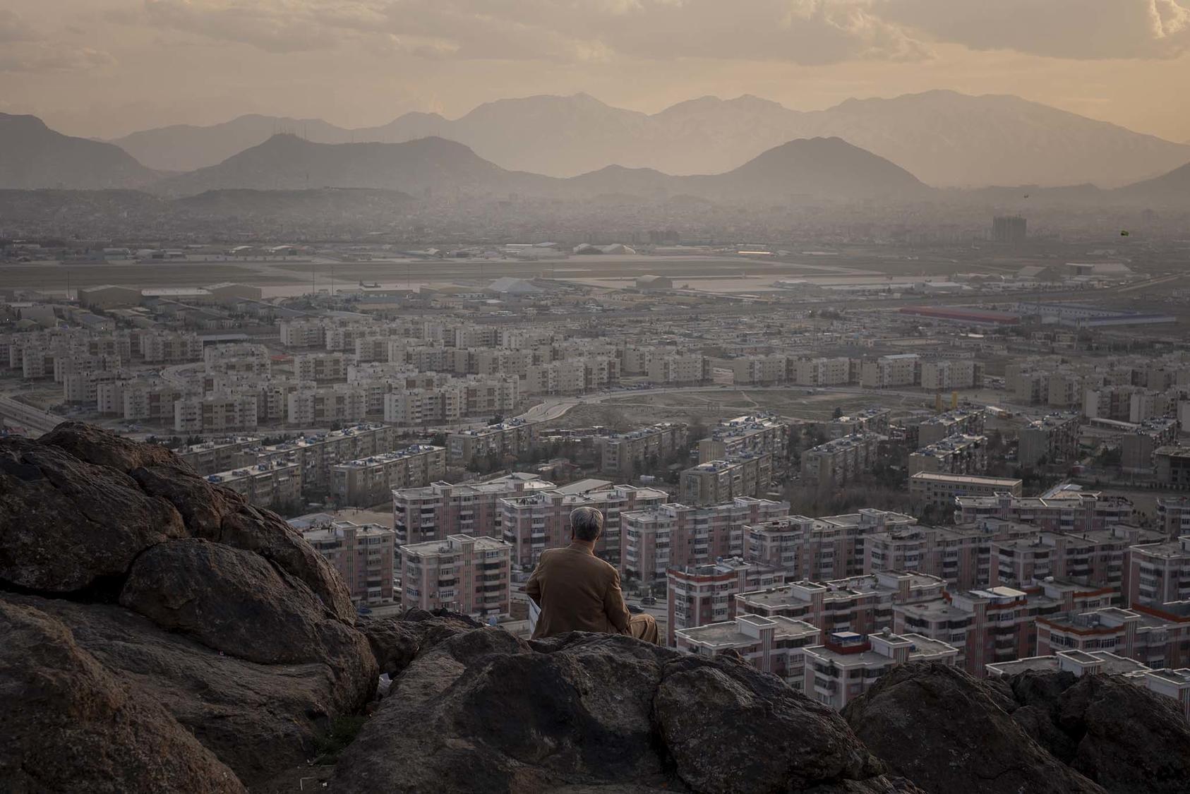 A view from the northern outskirts of Kabul, Afghanistan, March 18, 2020. (Jim Huylebroek/The New York Times)