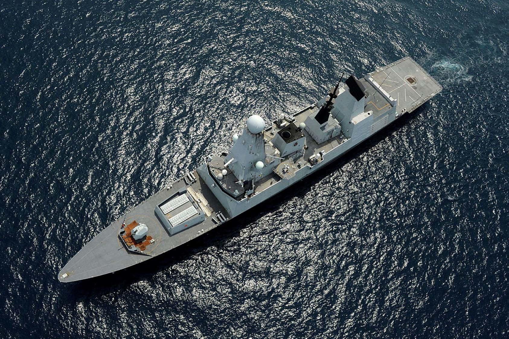 Royal Navy destroyer HMS Daring in the South China Sea. October 11, 2013. Amid China’s rise, Europe has more clearly recognized the security challenges posed by Beijing and the threat to international rules and norms presented by its behavior in the South China Sea. (Keith Morgan/ U.K. Ministry of Defence)