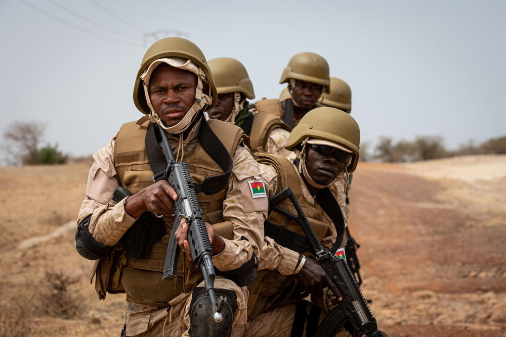Burkinabe soldiers practice at a U.S.-led counterterrorism exercise among Sahel militaries in 2020. Burkina Faso’s coup last month underscores a need for stronger policies to prevent military seizures of power. (Sgt. Steven Lewis/U.S. Africa Command)