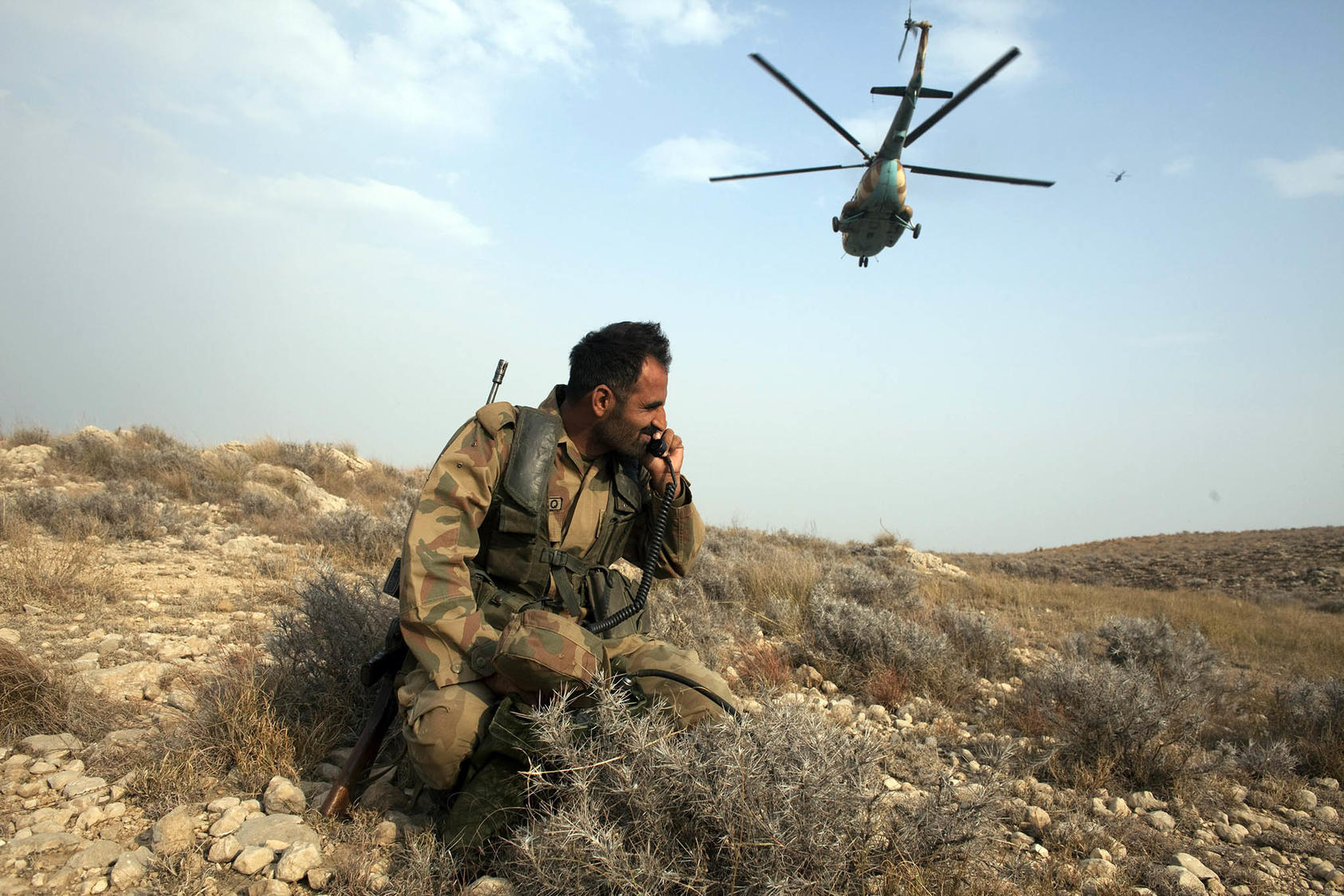 A Pakistani soldier in South Waziristan, Pakistan, 2009. South Waziristan was part of Federally Administrated Tribal Areas that merged with mainland Pakistan in 2018. The TTP want this merger reversed. (Tyler Hicks/The New York Times)