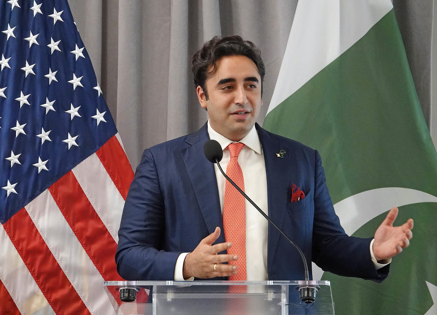 Pakistani Foreign Minister Bilawal Bhutto Zardari speaks to U.S. officials and policy experts at USIP, urging support for a global response to his country’s flood that can build a system to help developing countries most vulnerable to climate disasters.
