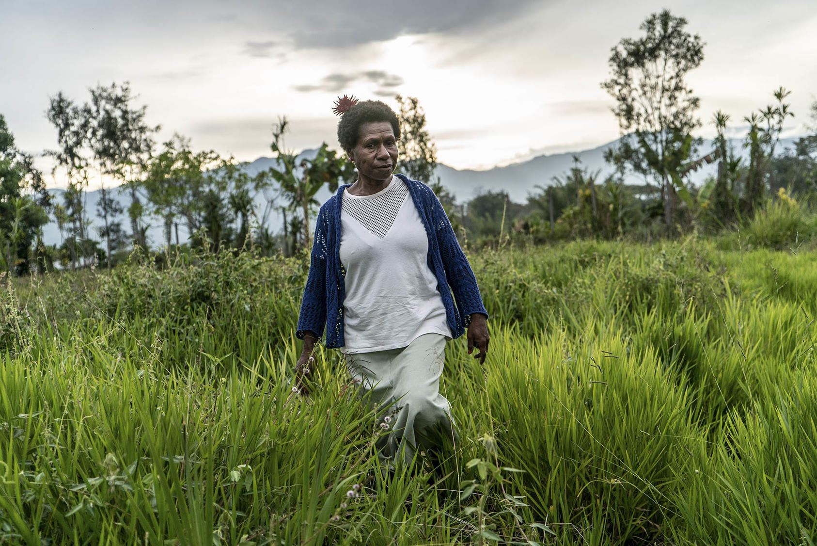Angela Kaupa, who runs a women's shelter in Goroka, PNG, Oct. 25, 2018. In PNG — one of the least safe countries in the world for women — boosting gender equality will be key to efforts to address fragility. (Ben C. Solomon/The New York Times)
