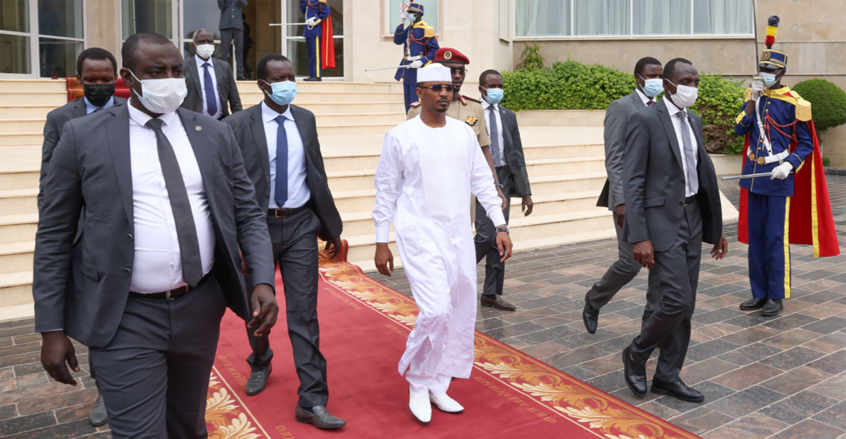 Mahamat Idriss Déby, Chadian president and head of the country’s Transitional Military Council, in N’Djamena, Chad. July 18, 2022. (André Kodmadjingar – VOA / Wikimedia Commons)