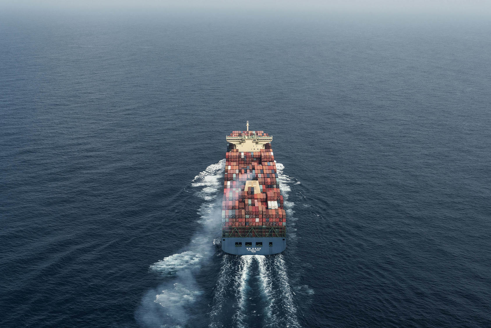 A cargo ship navigates one of the world’s busiest shipping lanes in the Indian Ocean, near Hambantota, Sri Lanka. May 2, 2018. (Adam Dean/The New York Times)