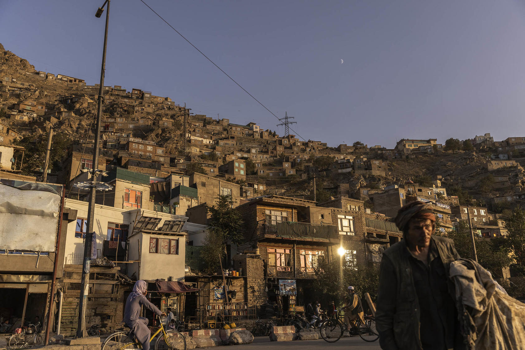 Houses in a poorer neighborhood of Kabul Afghanistan on Monday, Sept. 13, 2021. (Victor J. Blue/The New York Times) 