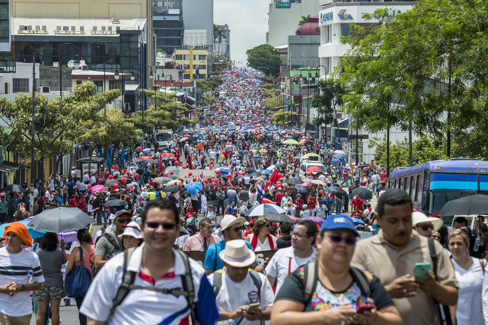 Costa Rican trade unions protest a tax reform bill, Sept. 26, 2018. Costa Rica has a long history of democratic stability and is a key partner for Washington in the Western Hemisphere. (Luis Manuel Madrigal Mena/Wikimedia Commons)