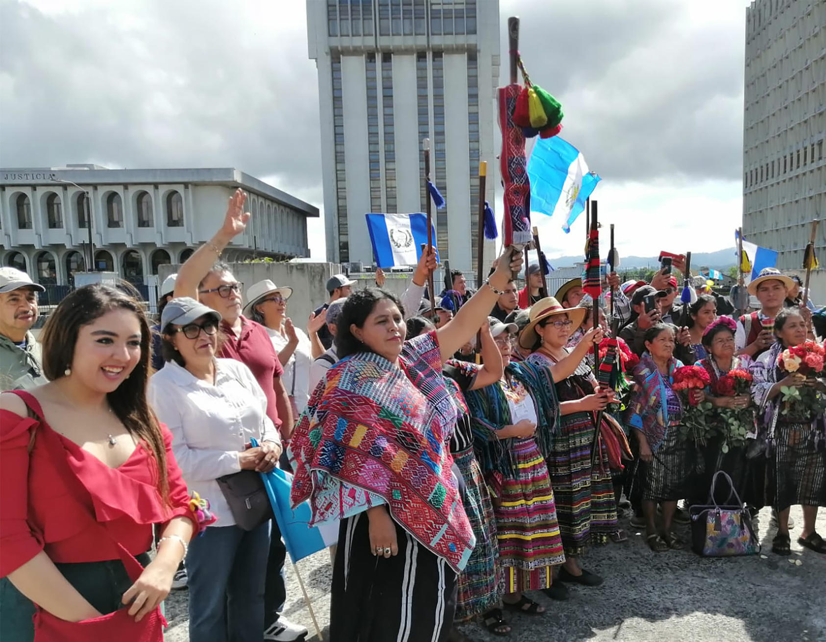 Indigenous Guatemalans in the capital join a commemoration October 20 of the 1944 revolution that briefly ended dictatorship and let voters choose their first democratically elected president, Juan José Arévalo. His son is now Guatemala’s president-elect.