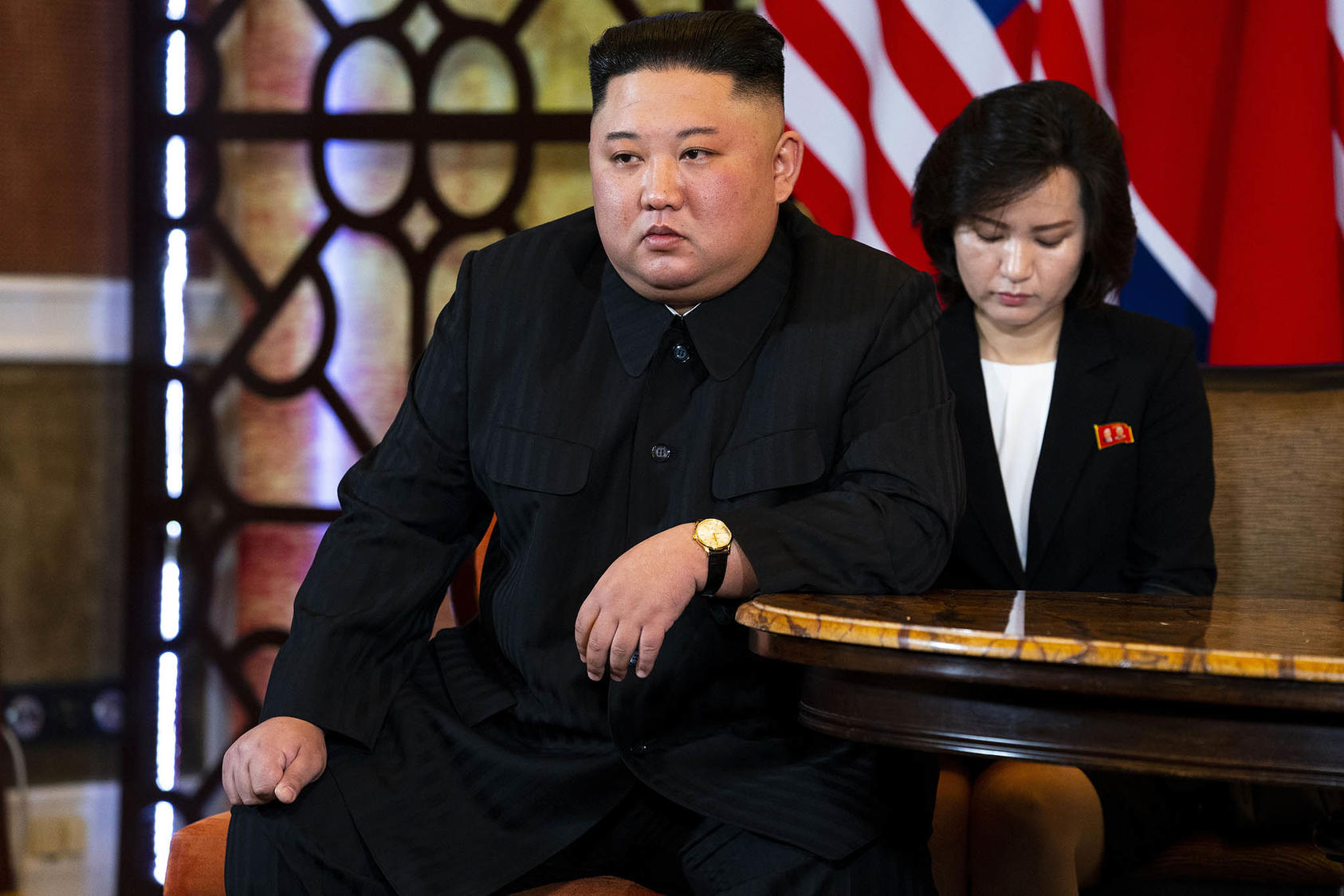 North Korean leader Kim Jong Un at the Metropole Hotel in Hanoi, Vietnam, on February 28, 2019. (Doug Mills/The New York Times)