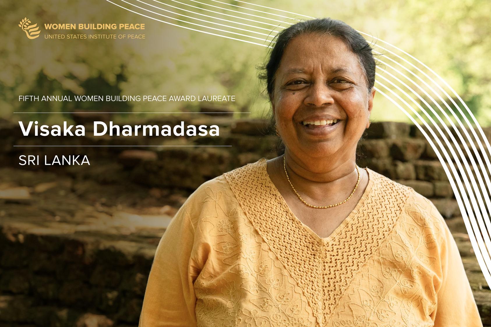 2024 Women Building Peace Award Laureate Visaka Dharmadasa