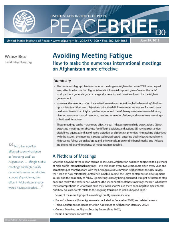 Peace Brief: Avoiding Meeting Fatigue