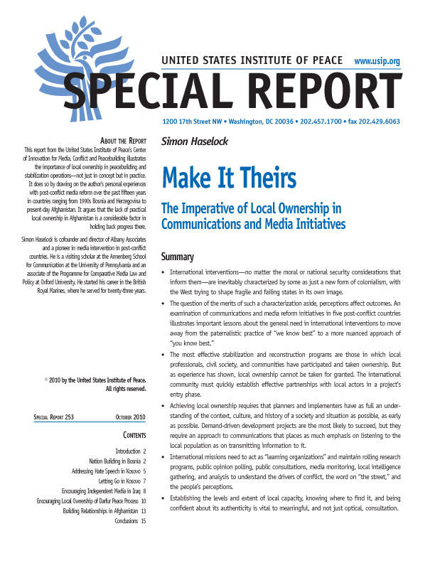 Special Report: Make It Theirs