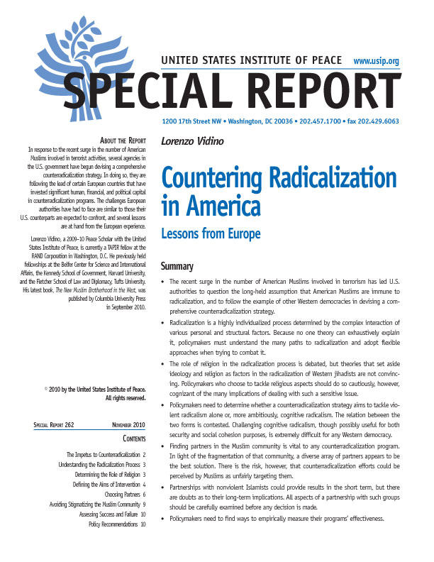 Special Report: Countering Radicalization in America