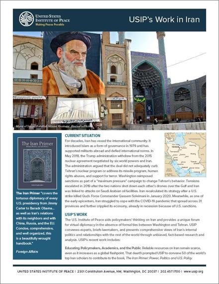 Iran fact sheet cover
