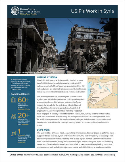 syria fact sheet cover