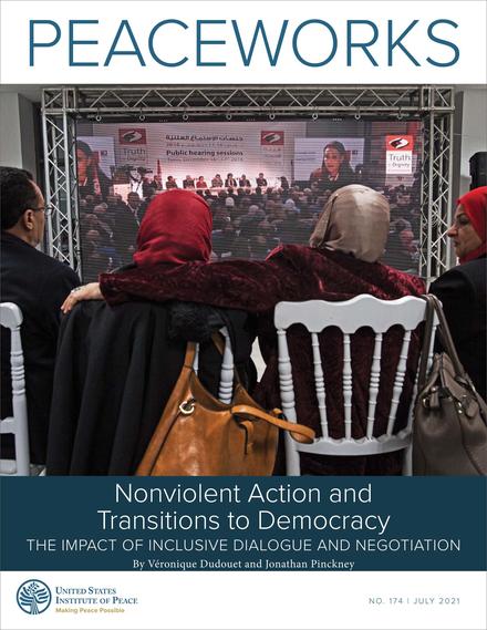 Cover of Peaceworks 174 Nonviolent Action and Transitions to Democracy