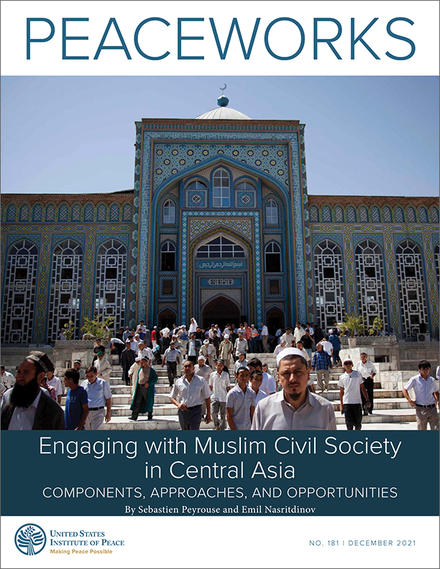 cover for the report: Engaging with Muslim Civil Society in Central Asia: Components, Approaches, and Opportunities