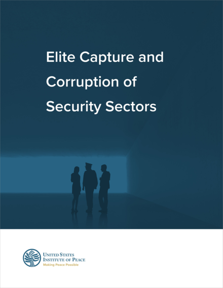 Elite Capture and Corruption of Security Sectors Report Cover