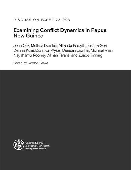 Examining Conflict Dynamics in Papua New Guinea Cover