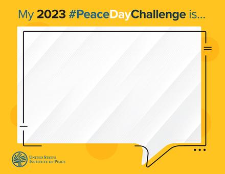Peace Day Challenge selfie sheet