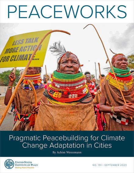 Pragmatic Peacebuilding for Climate Change Adaptation in Cities report cover