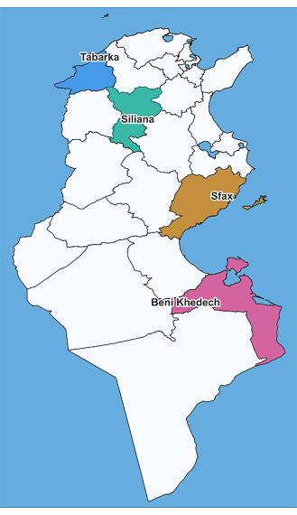 Governance project locations