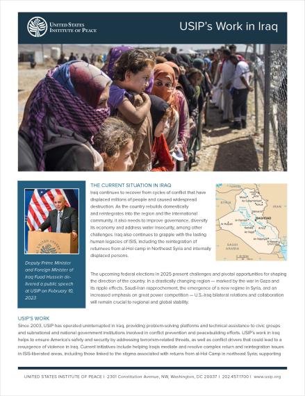 The Current Situation in Iraq cover