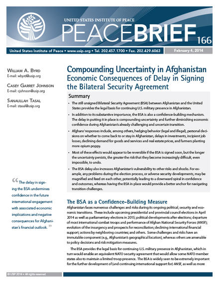 Compounding Uncertainty in Afghanistan cover
