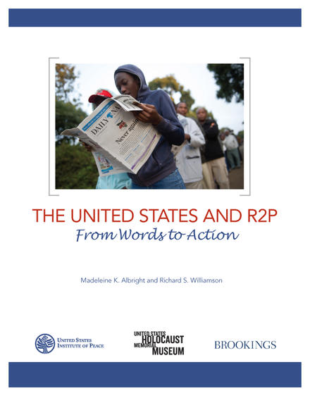 The United States and R2P: From Words to Action cover