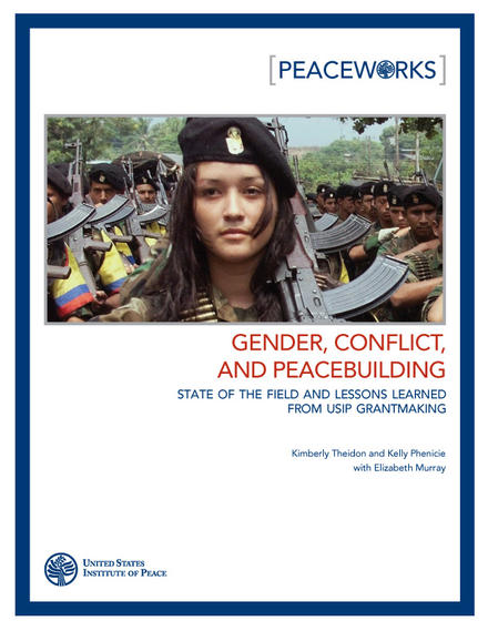 Gender, Conflict, and Peacebuilding Peaceworks cover