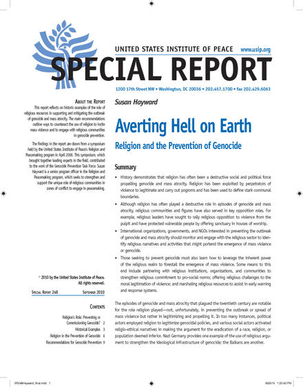 special report cover
