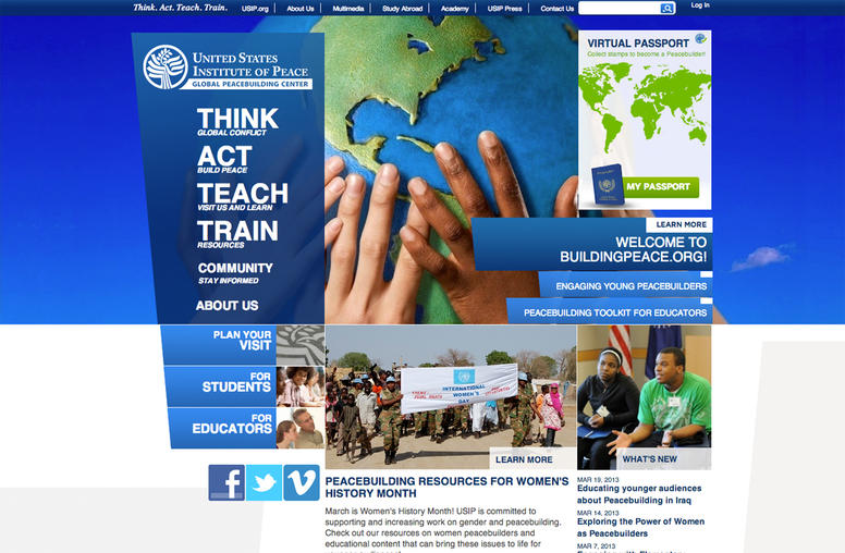 USIP Extends its Engagement of Teachers and Students with New Online Resources