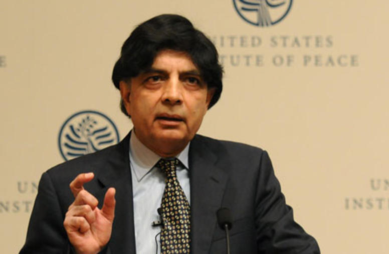 Pakistan’s Interior Minister on New Plans to Counter Terrorism