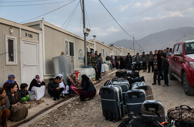 A camp for Yazidi refugees near Dohuk, Iraq. Photo credit The New York Times/Lynsey Addario