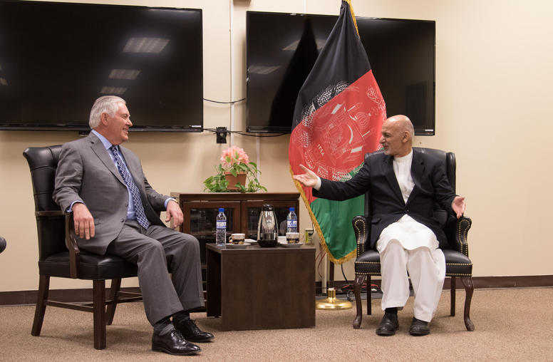 Tillerson Seeks to Stem Taliban Attacks with Kabul, Islamabad Visits