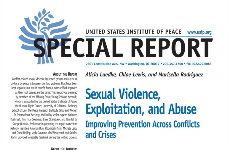Sexual Violence, Exploitation, and Abuse