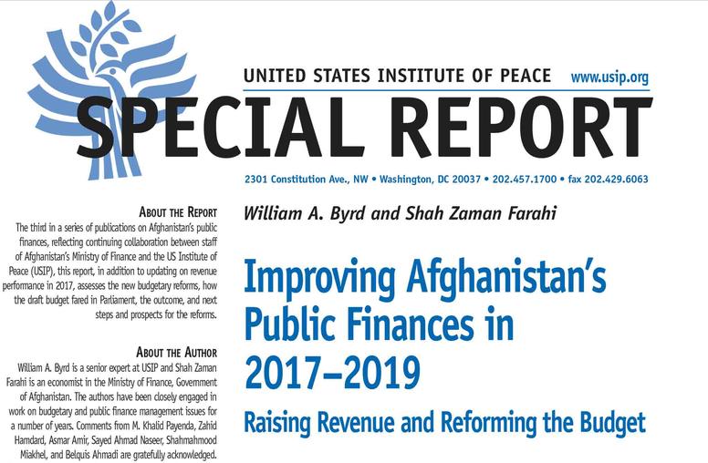 Improving Afghanistan’s Public Finances in 2017–2019: Raising Revenue and Reforming the Budget