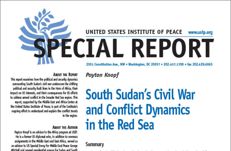 South Sudan’s Civil War and Conflict Dynamics in the Red Sea special report cover