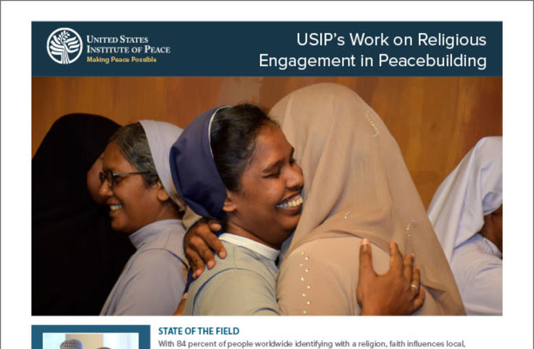 Religious Engagement in Peacebuilding