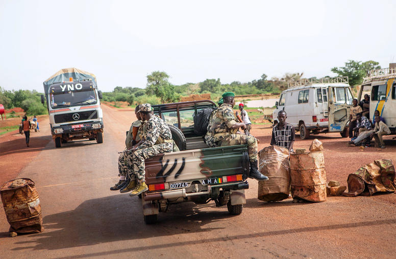Members of the Malian army, in Mopti, Mali, Aug. 1, 2012. (Marco Gualazzini/The New York Times)