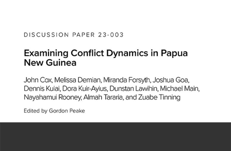 Examining Conflict Dynamics in Papua New Guinea