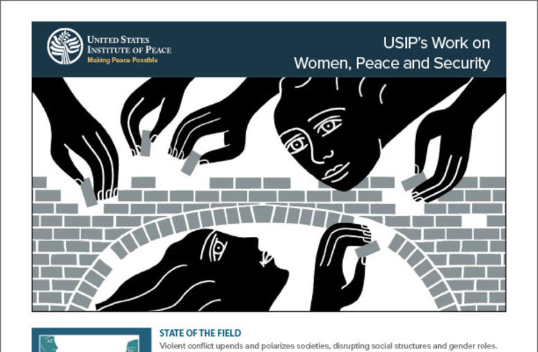 USIP’s Work on Women, Peace and Security 