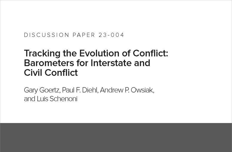Tracking the Evolution of Conflict: Barometers for Interstate and Civil Conflict