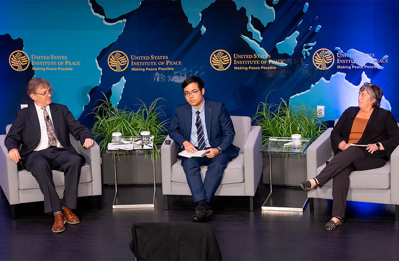 A panel during the 2nd Annual Dialogue on War Legacies and Peace in Vietnam, Laos, and Cambodia.