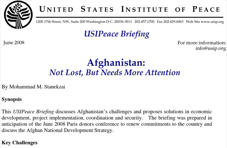Afghanistan: Not Lost, But Needs More Attention
