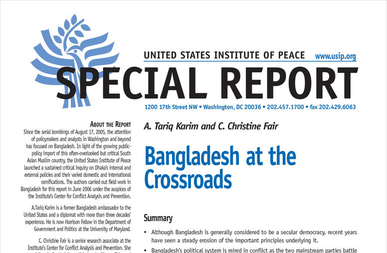 Bangladesh at the Crossroads